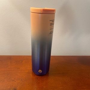 Starbucks Peach And Blue Tumbler